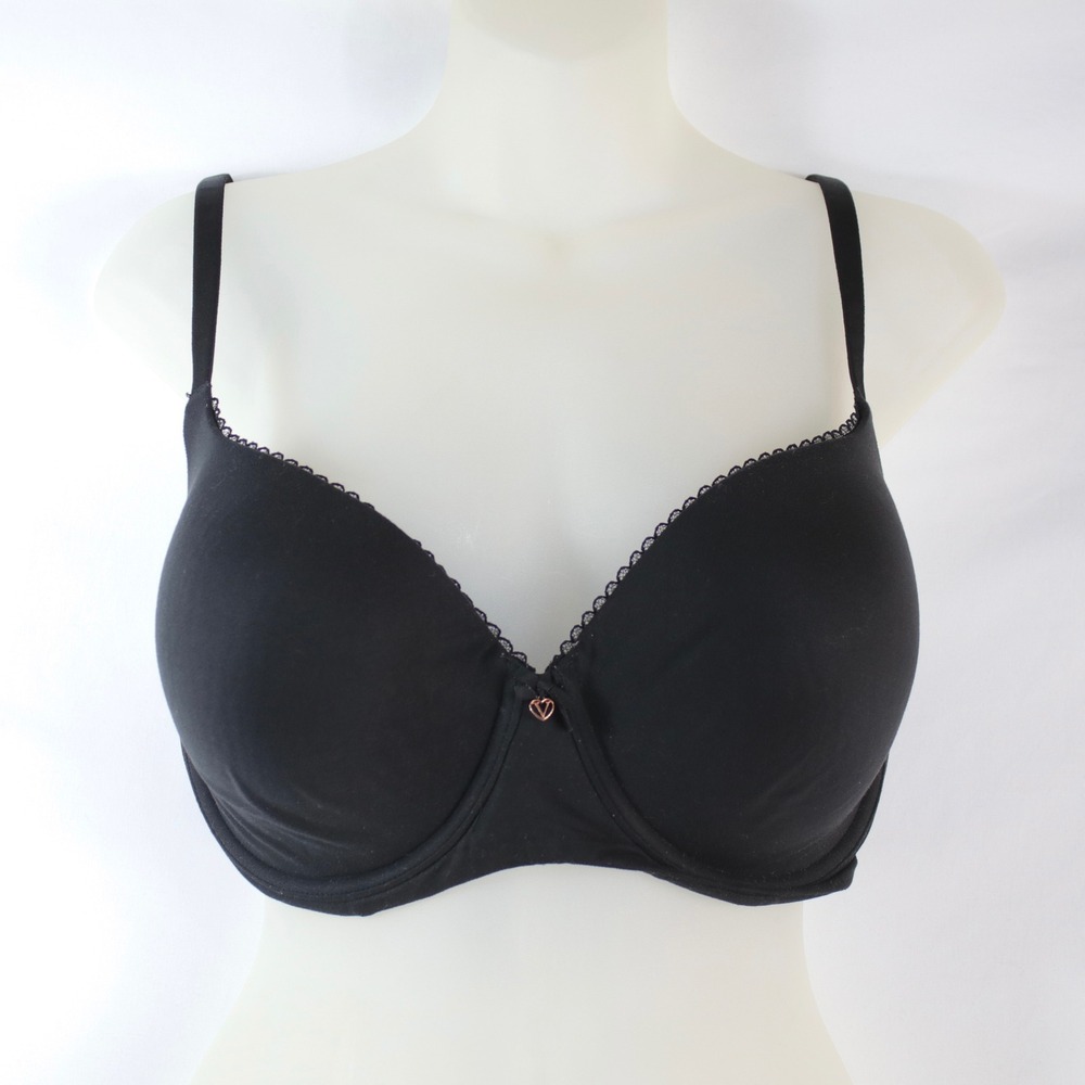 Victorias Secret Black Body By Victoria Lined Demi Underwire Lace Bra Size 36DDD